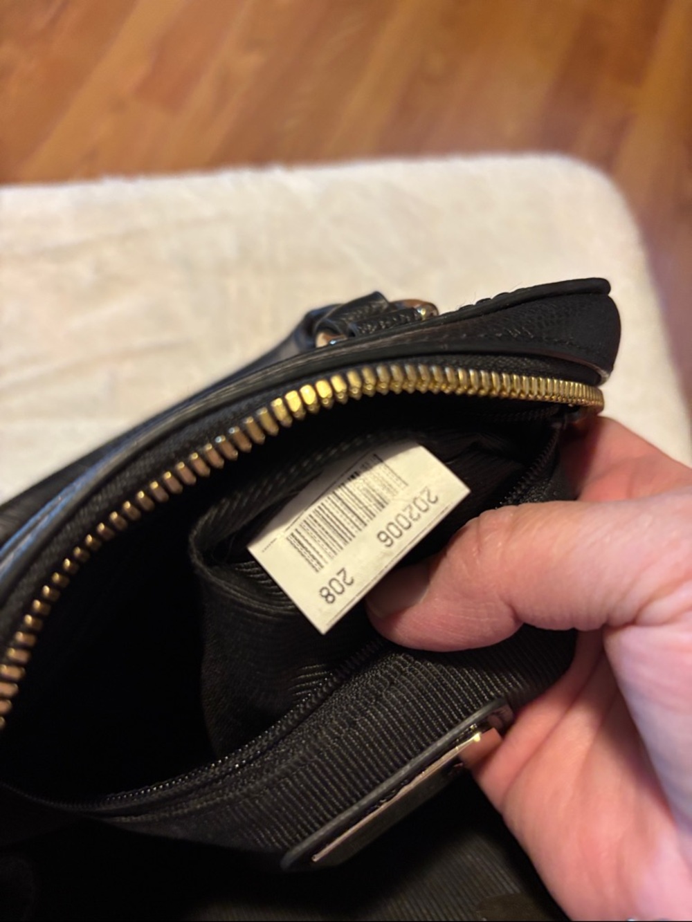 Furla Black Crossbody Bag with Card Holder and Strap - Picture 9 of 12